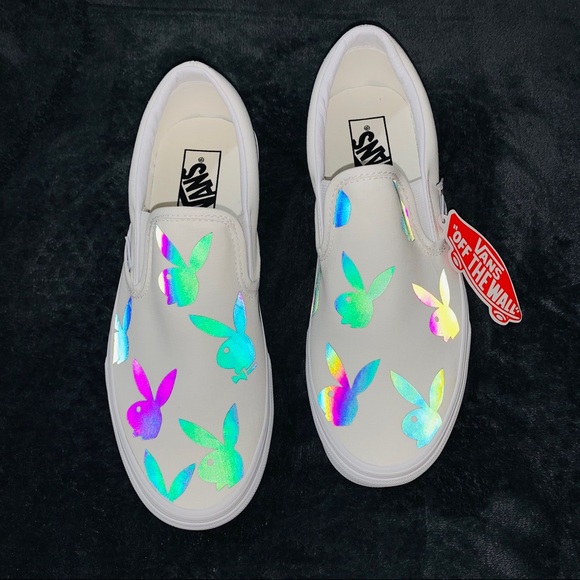 Custom rainbow reflective vans - Picture 5 of 11